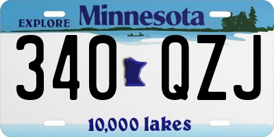 MN license plate 340QZJ