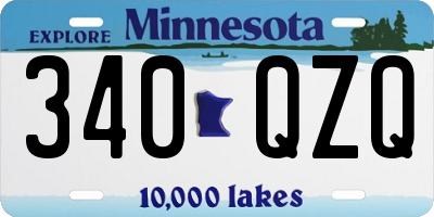 MN license plate 340QZQ