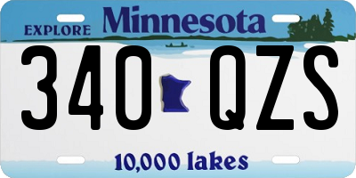 MN license plate 340QZS