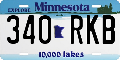 MN license plate 340RKB