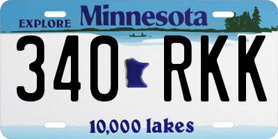 MN license plate 340RKK