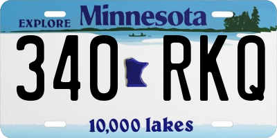 MN license plate 340RKQ