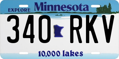 MN license plate 340RKV