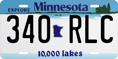 MN license plate 340RLC