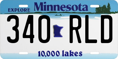 MN license plate 340RLD