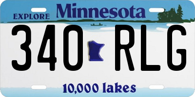 MN license plate 340RLG