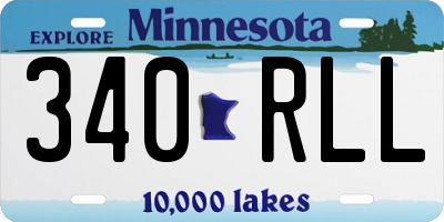 MN license plate 340RLL