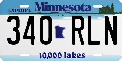 MN license plate 340RLN