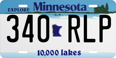 MN license plate 340RLP