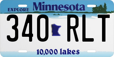MN license plate 340RLT