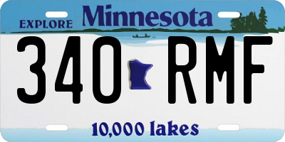 MN license plate 340RMF