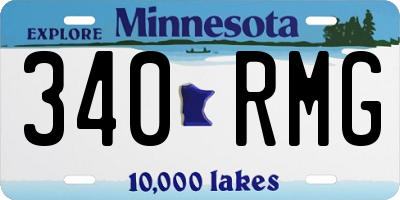 MN license plate 340RMG