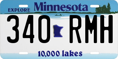 MN license plate 340RMH