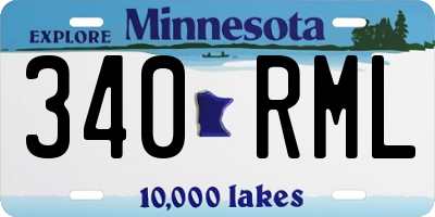 MN license plate 340RML