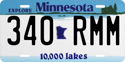 MN license plate 340RMM