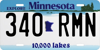 MN license plate 340RMN