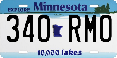 MN license plate 340RMO