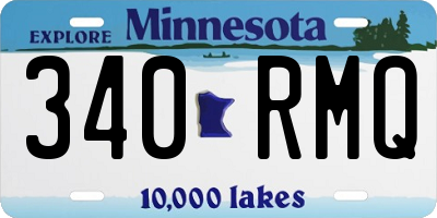 MN license plate 340RMQ