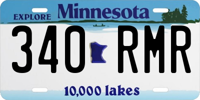MN license plate 340RMR