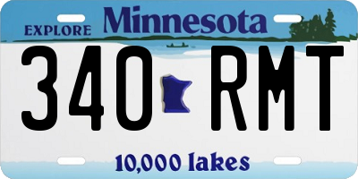 MN license plate 340RMT