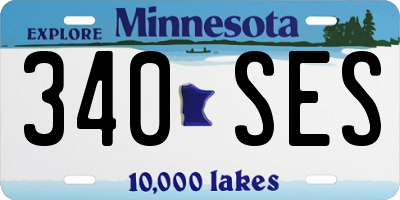 MN license plate 340SES