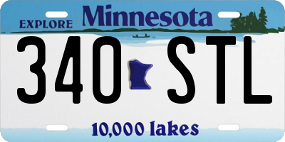MN license plate 340STL