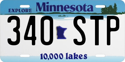 MN license plate 340STP