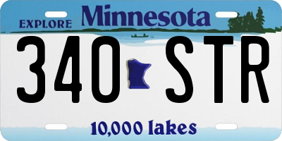 MN license plate 340STR