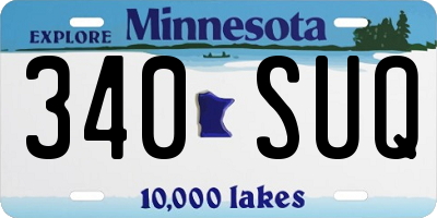 MN license plate 340SUQ