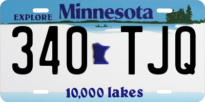 MN license plate 340TJQ