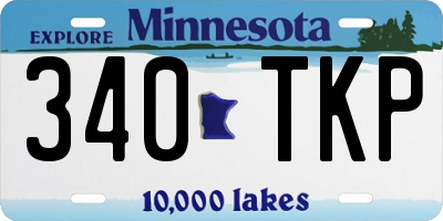 MN license plate 340TKP