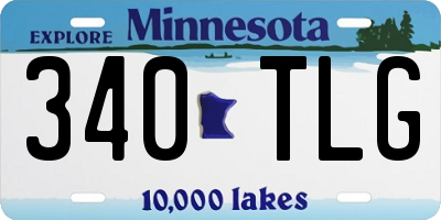 MN license plate 340TLG