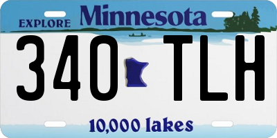 MN license plate 340TLH