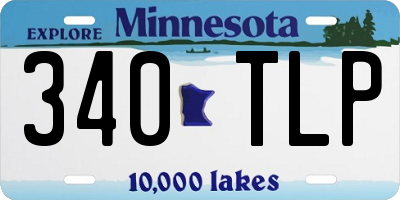 MN license plate 340TLP