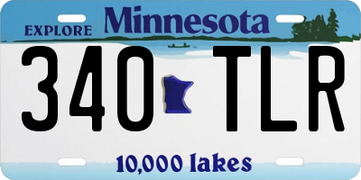 MN license plate 340TLR