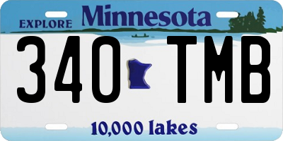 MN license plate 340TMB