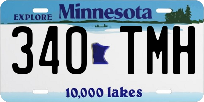 MN license plate 340TMH