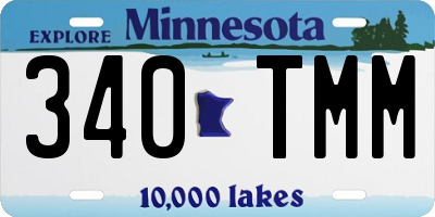 MN license plate 340TMM