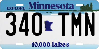 MN license plate 340TMN