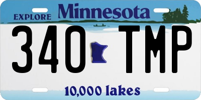 MN license plate 340TMP