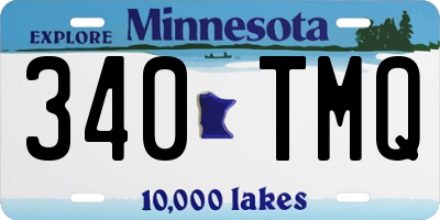 MN license plate 340TMQ
