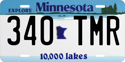 MN license plate 340TMR