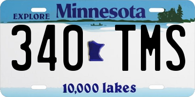 MN license plate 340TMS