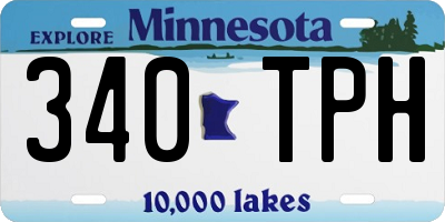 MN license plate 340TPH