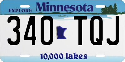 MN license plate 340TQJ