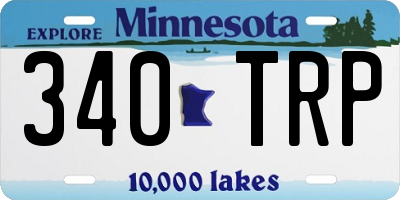 MN license plate 340TRP