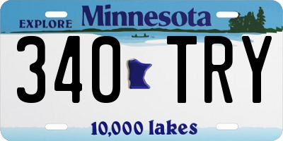 MN license plate 340TRY