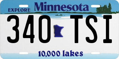 MN license plate 340TSI
