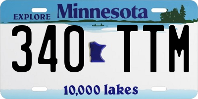 MN license plate 340TTM