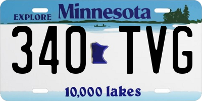 MN license plate 340TVG